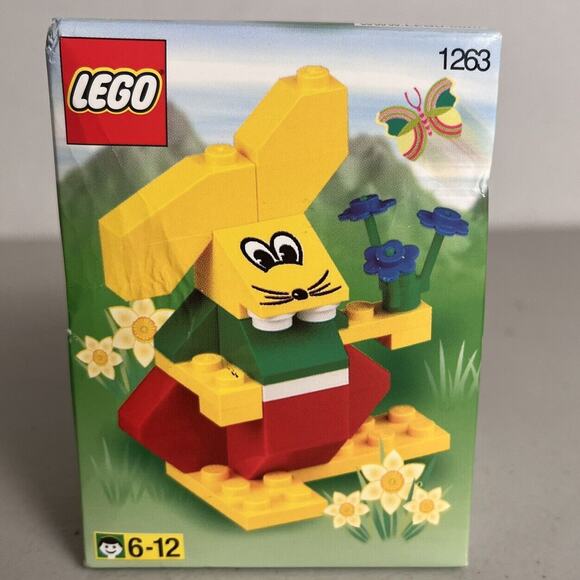 Lego Easter Bunny Lot Build A Rabbit Vintage Year 1992 2000 Retired #1263 & 1545 - Picture 2 of 11